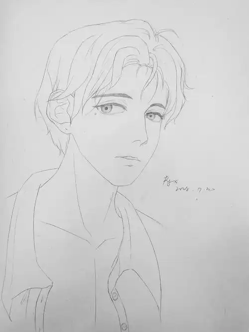 漫画 线描|动漫|肖像漫画|番茄阿三 - 原创作品 - 站酷 (zcool)