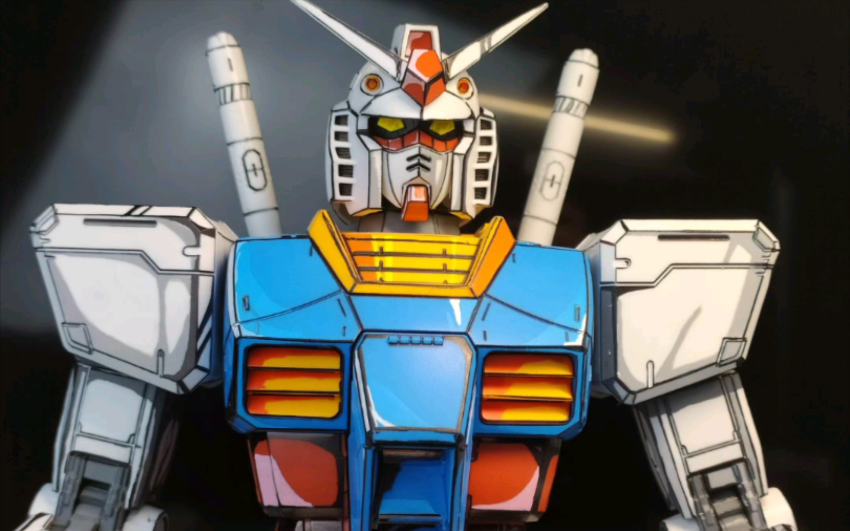 高达rx78元祖高达 二次元涂装 漫画色