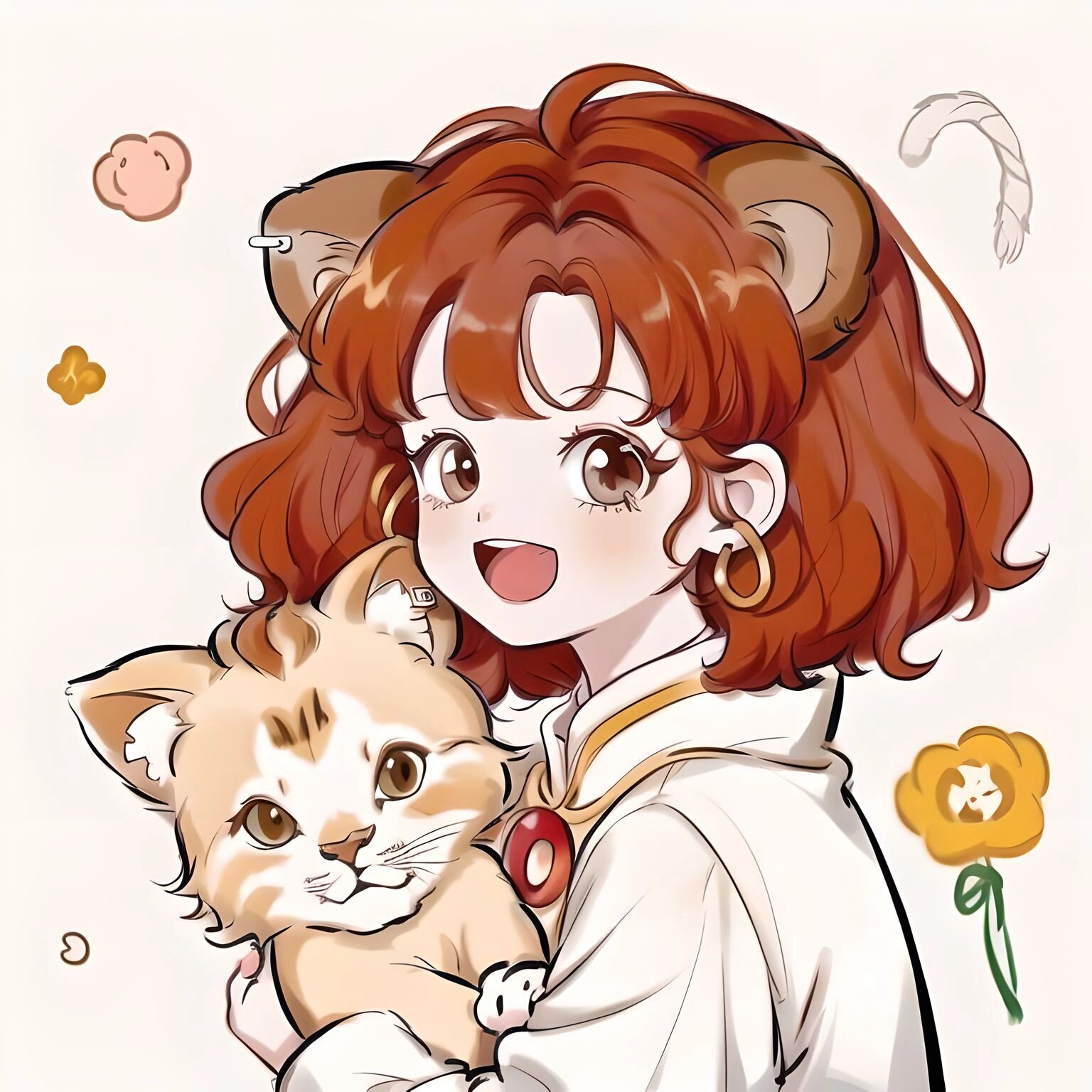 阳光,开朗,可爱,大方是我对狮子座的印象.