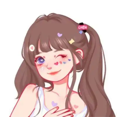 简约干净的手绘头像女生图片大全