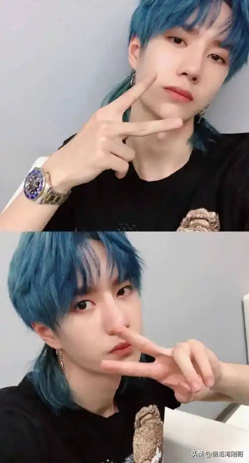 这款酷帅酷帅的发型怎能少的了走在潮流前线的王一博!