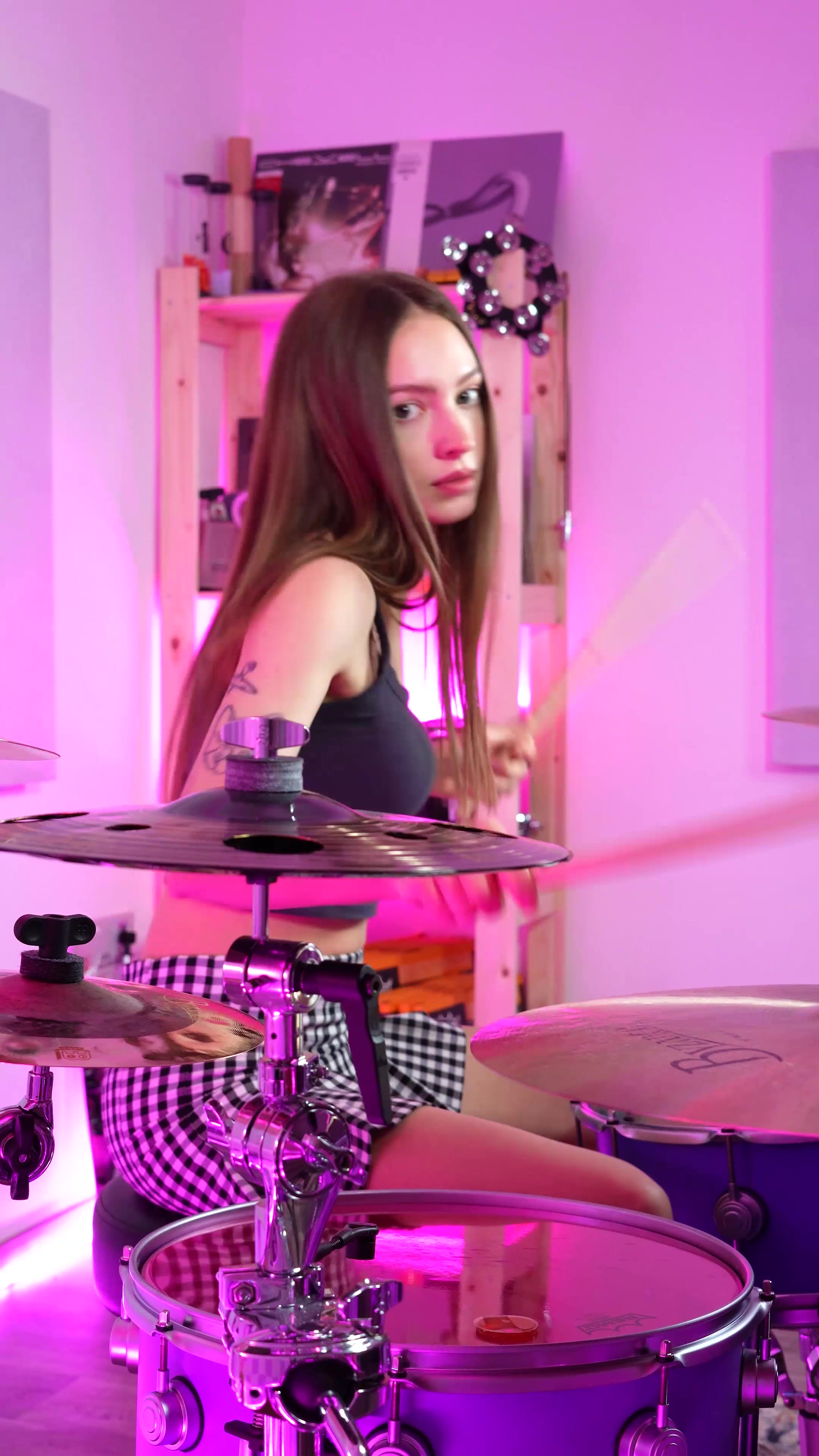 ilikethewayyoukissme #鼓 #鼓包 #女鼓手 #音乐 #鼓手