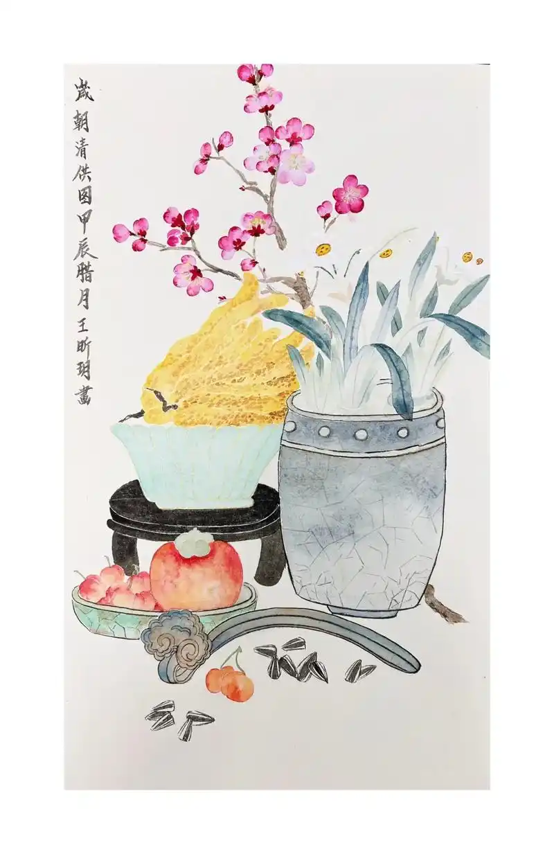 来一波小学生们的国画作品吧.#国画 #国画也抖音 #一起学画