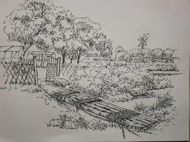 老山不老村写生,郊游,农家乐