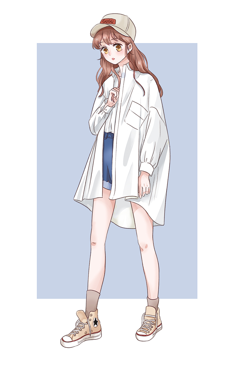 一组最近的漫画人物服饰搭配练习