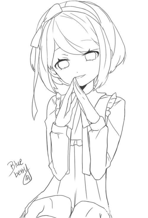 萌版动漫人物简笔画男版