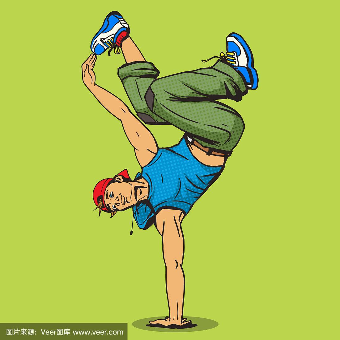 霹雳舞波普艺术风格