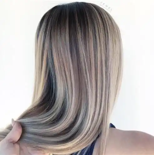 中长发直发染发图片,散发青春浪漫的唯美