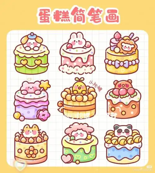 美食简笔画大全