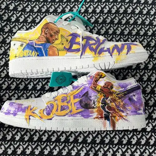 aj低帮手绘科比手绘鞋