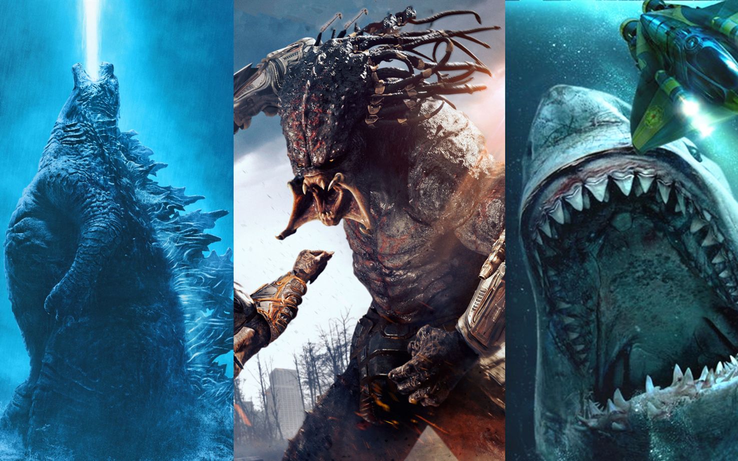 《哥斯拉》剧集细节,《巨齿鲨2》开拍,《铁血战士5》新消息_哔哩哔哩