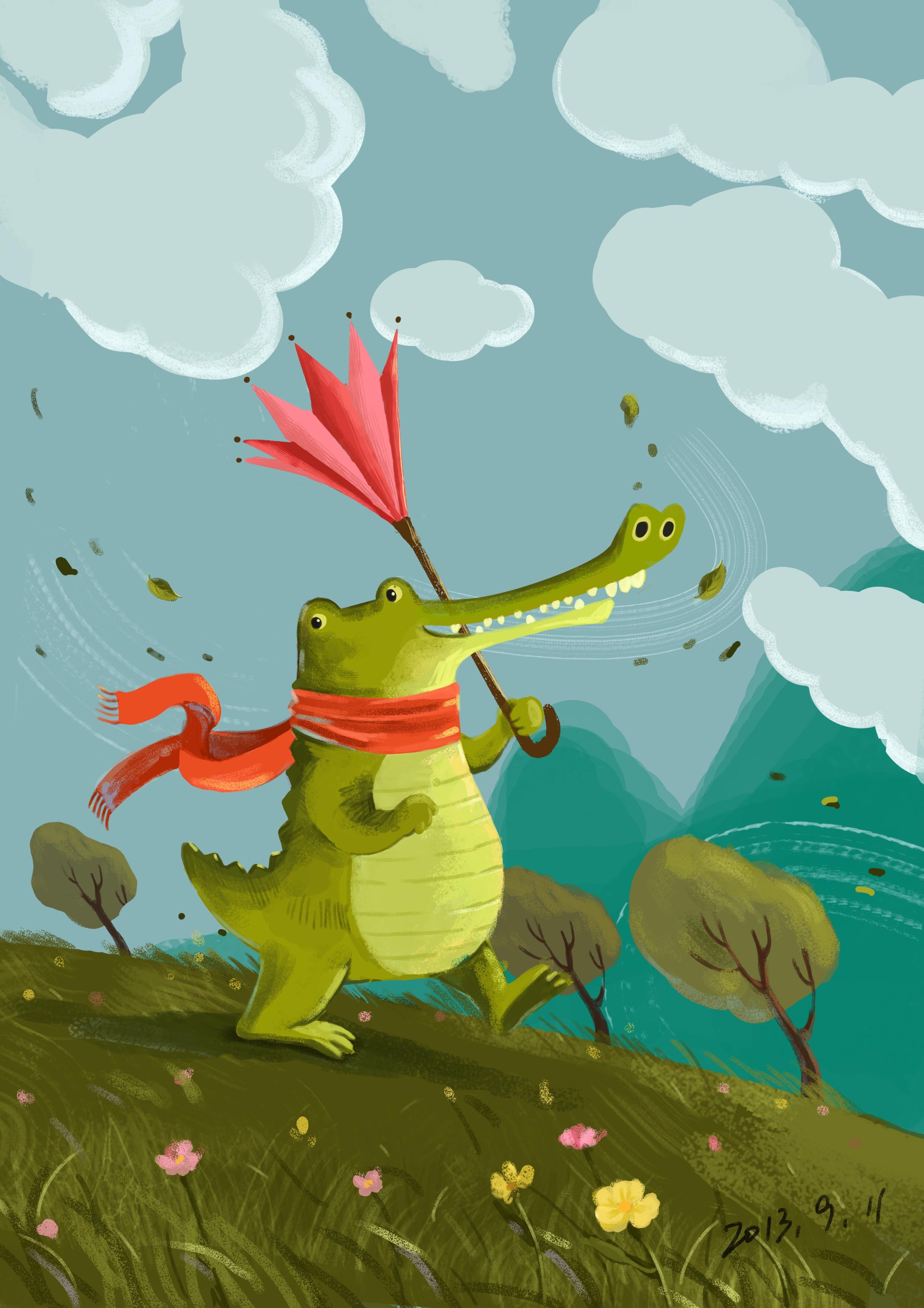 小鳄鱼|插画|插画习作|海之幽贝 - 原创作品 - 站酷 (zcool)