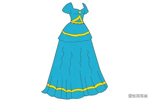 漂亮的公主裙怎么画