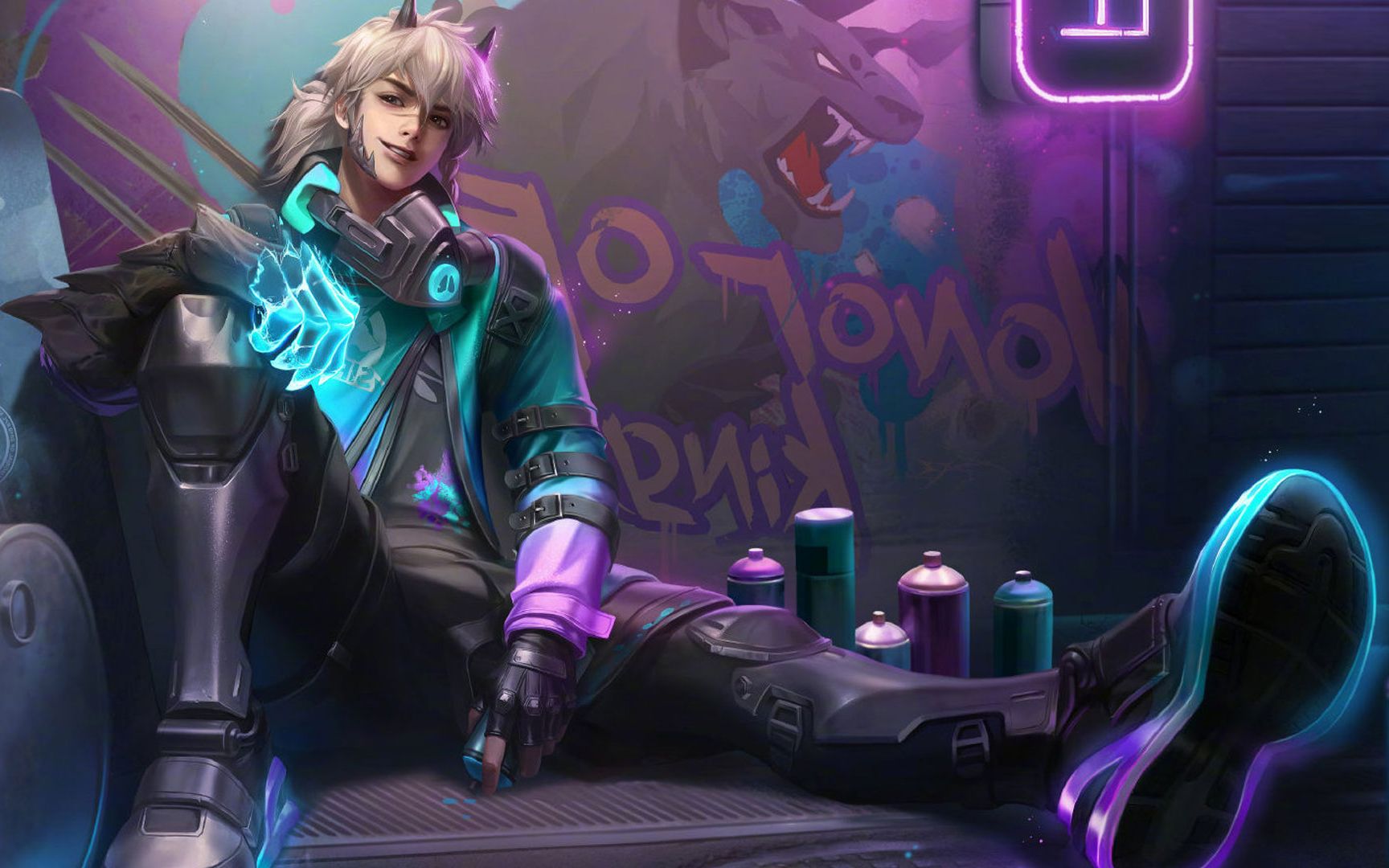 王者荣耀:裴擒虎kpl新皮肤天狼狩猎者正式官宣 涂鸦风格非常炫酷 难道