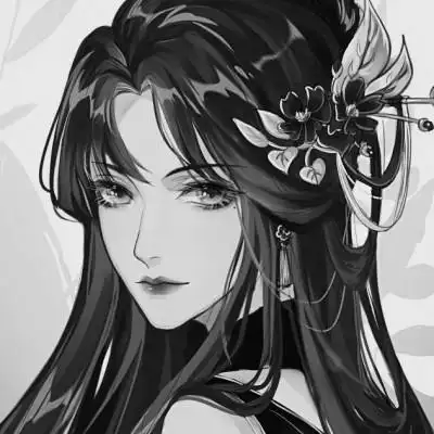 古风黑白漫画女生头像72张_女生动漫头像_头像屋