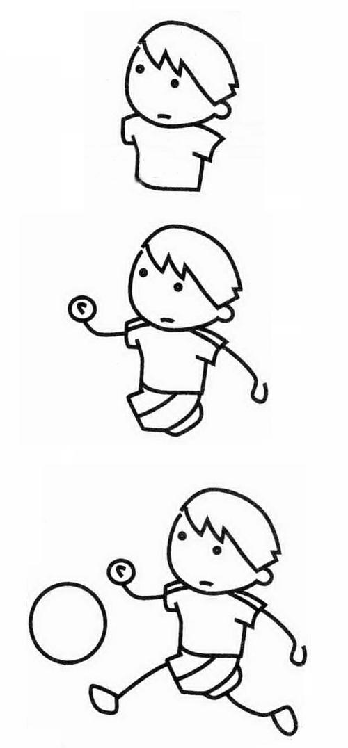 多人人的简笔画运动员