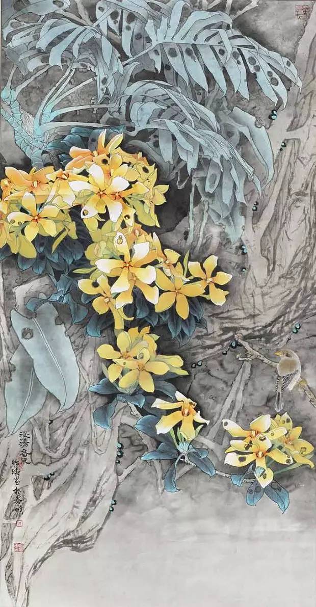 绝美工笔花鸟画赶紧收藏