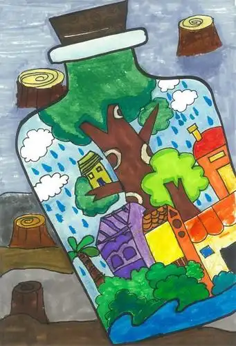 彩云杯中小学生绘画比赛小学组三等奖获奖作品展示4