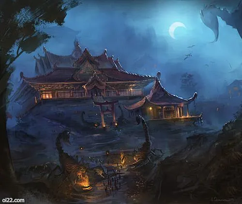 古风游戏场景欣赏,chris ostrowski 插画欣赏 - 爱图小站oi22.com