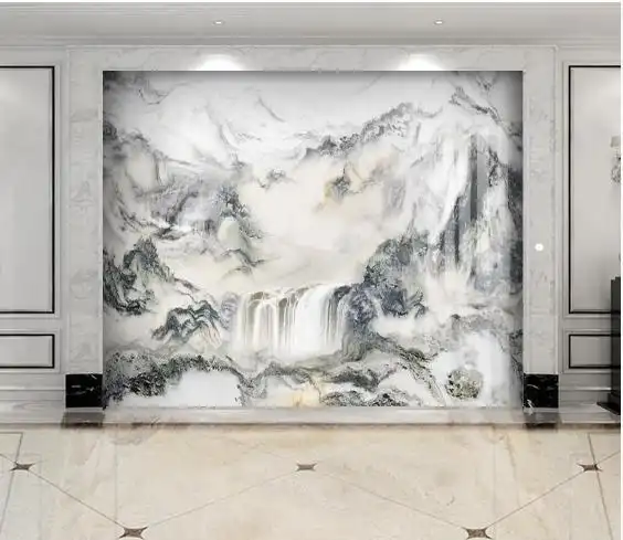 诺曼客厅电视背景墙效果图黑钛金收边电视墙现代简单钛合金电视墙豪华