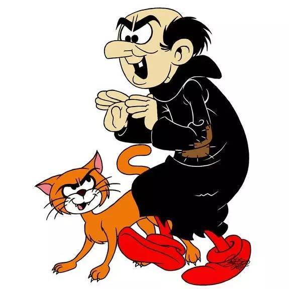 代表人物:格格巫(《蓝精灵》)