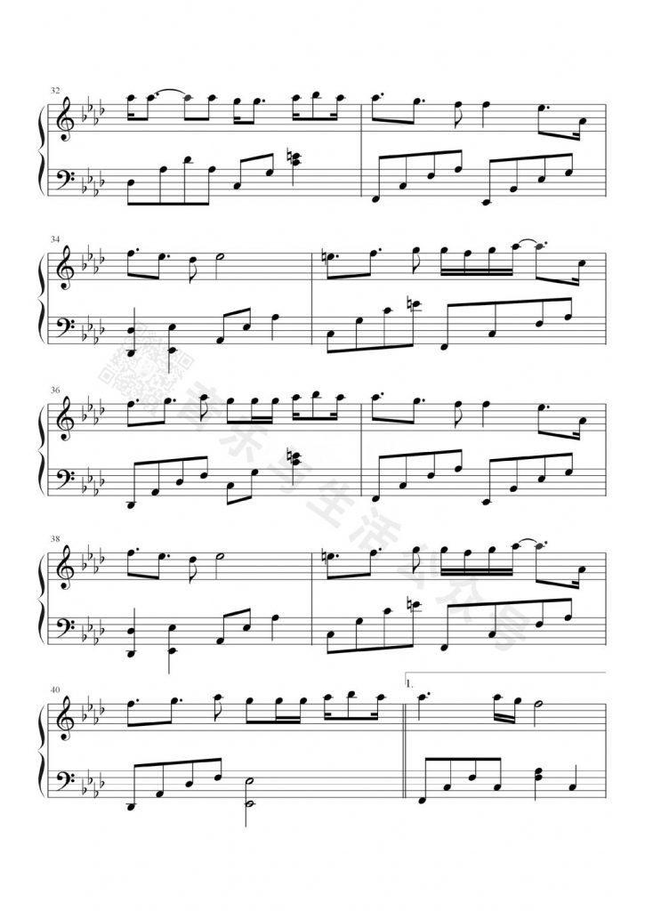 最初的梦想钢琴谱