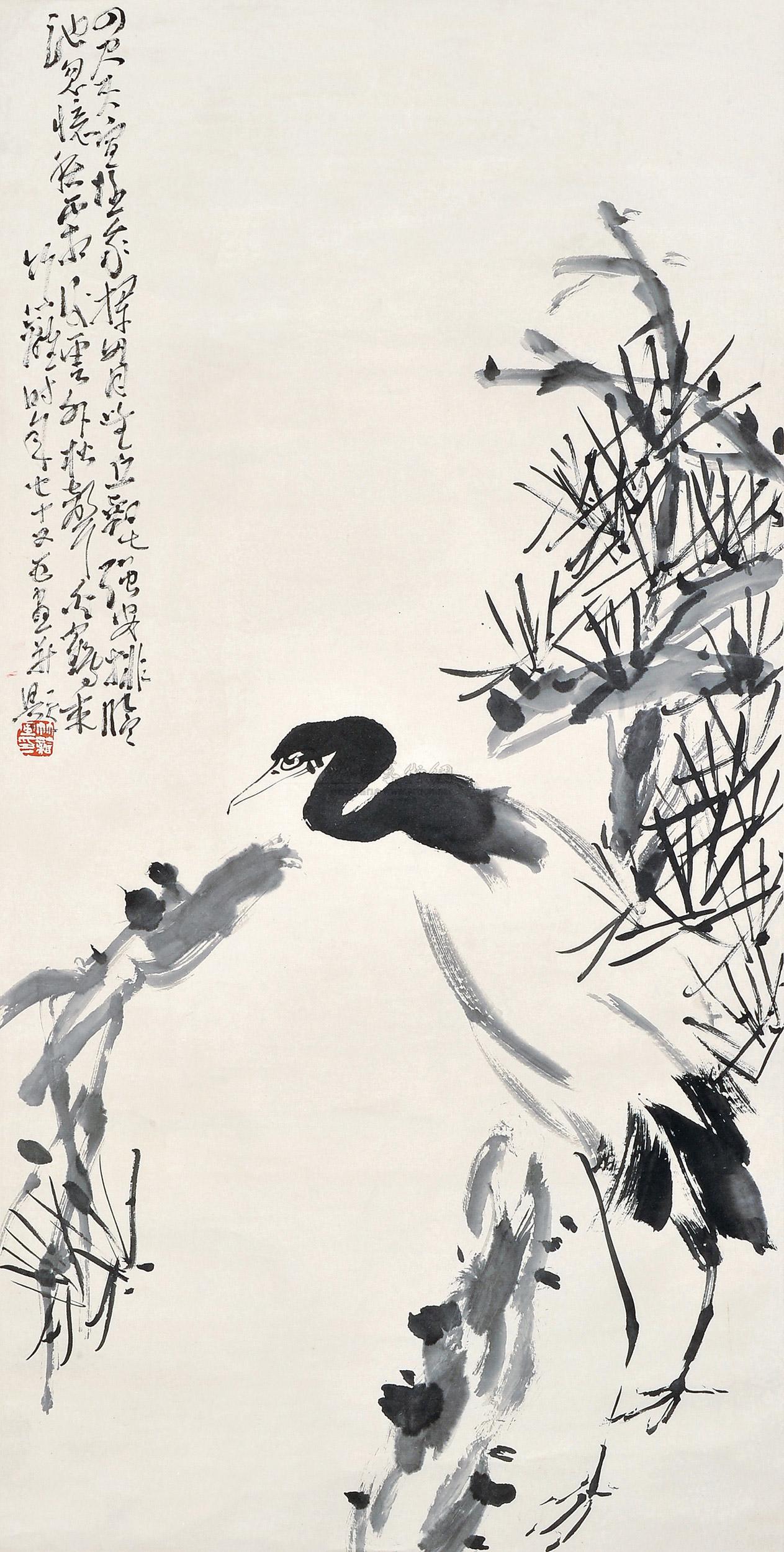 0142 松鹤图 纸本