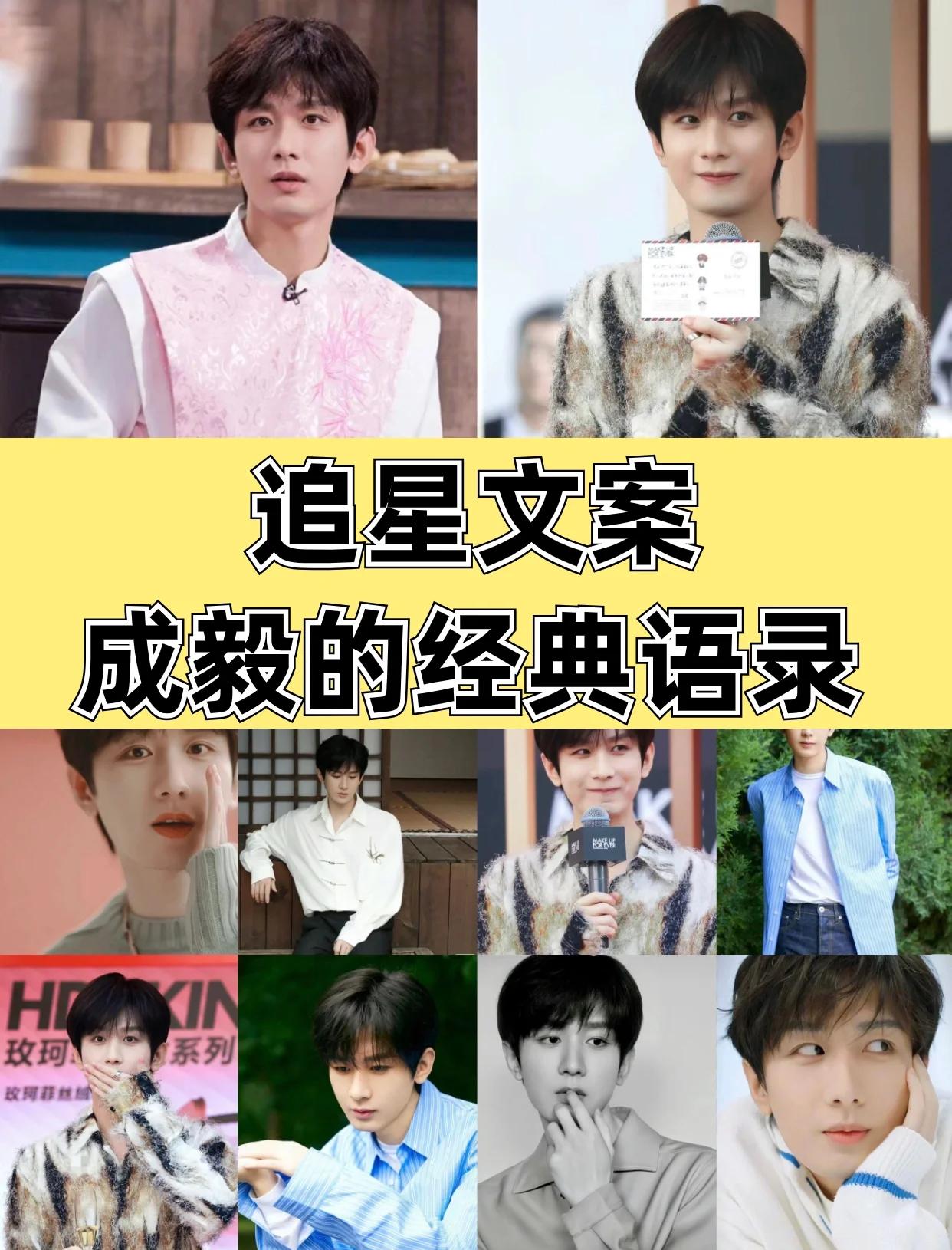 成毅经典语录集锦