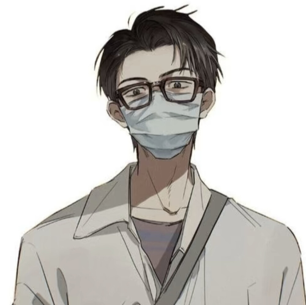 动漫头像 男生 帅气 口罩 男神(作者不详出处不详)