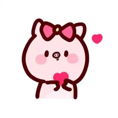 可爱呆萌卡通小猪猪头像图片