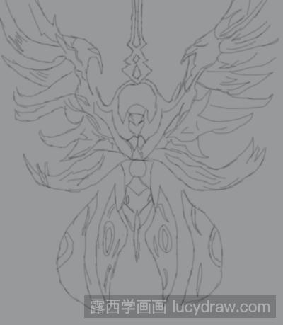 画赛尔战神联盟的谱尼简笔画