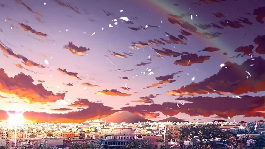 唯美动人动漫美景桌面壁纸,卡通动漫,唯美,卡通,动漫,清新,二次元