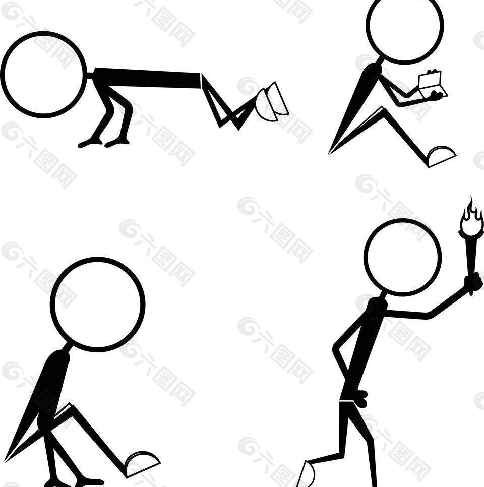 卡通小人图片平面广告素材免费下载(图片编号:781671)-六图网