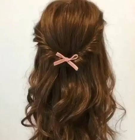 3款淑女半扎半披发型图解片