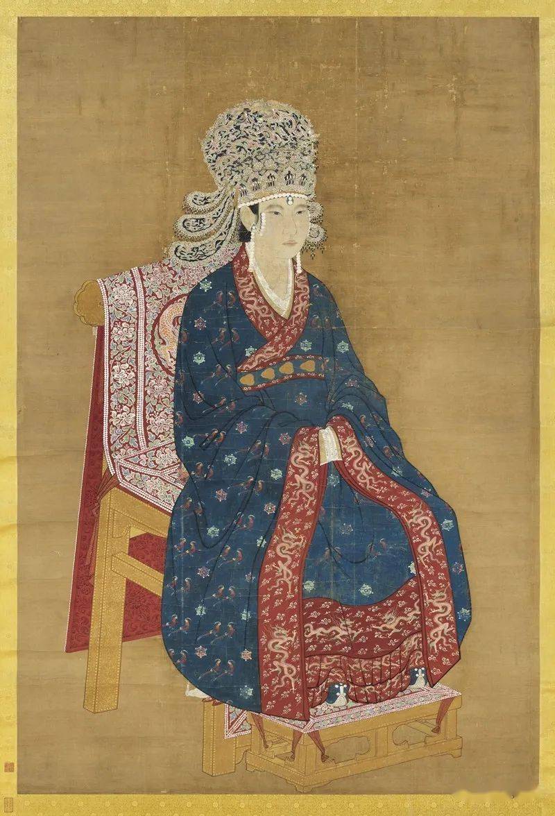 【台北故宫博物院藏宋神宗后画像】【向皇后陵东门石狮】【向皇后陵