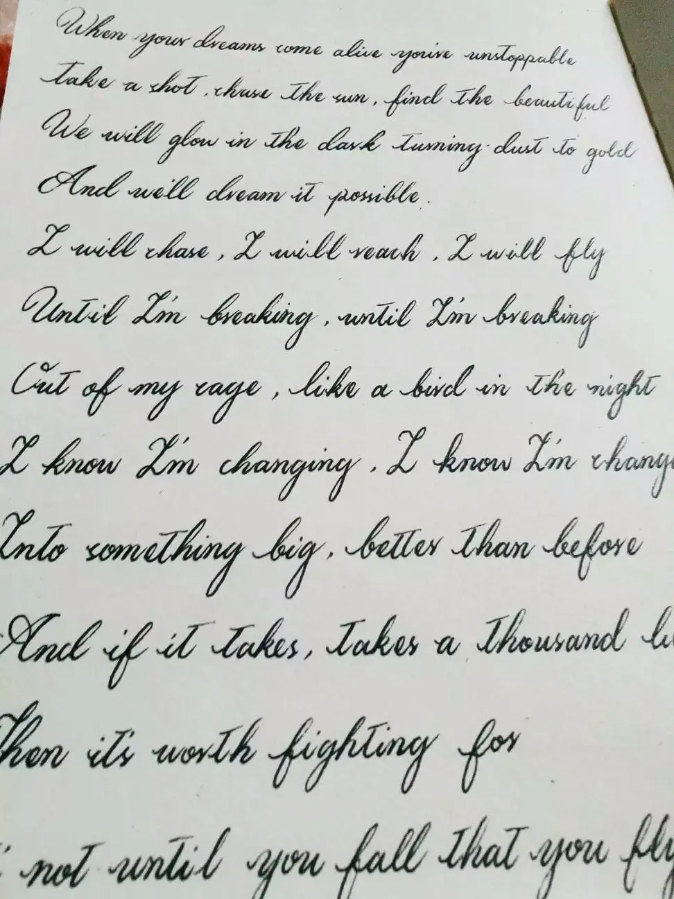 优雅的英文书法 情书体? - 简书