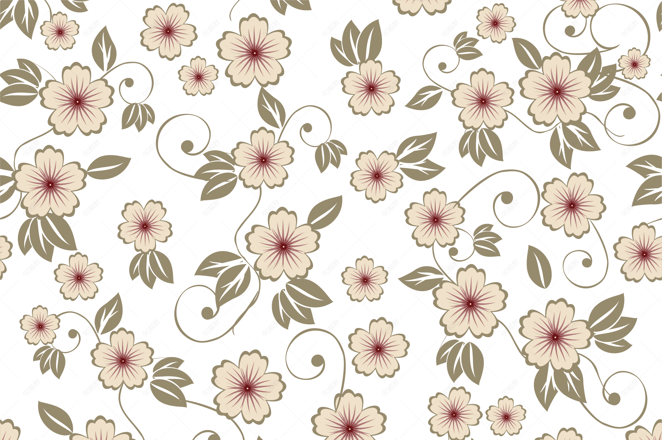 黄色小碎花背景纹理