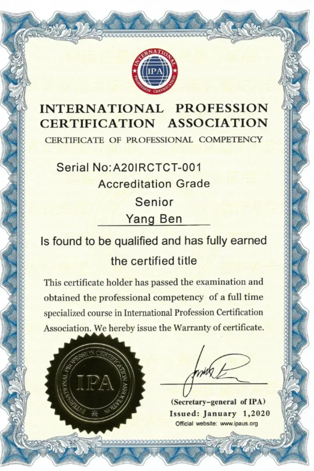 恭喜这些老师取得ipa国际书法教师认证书法从业者不得不考的证书