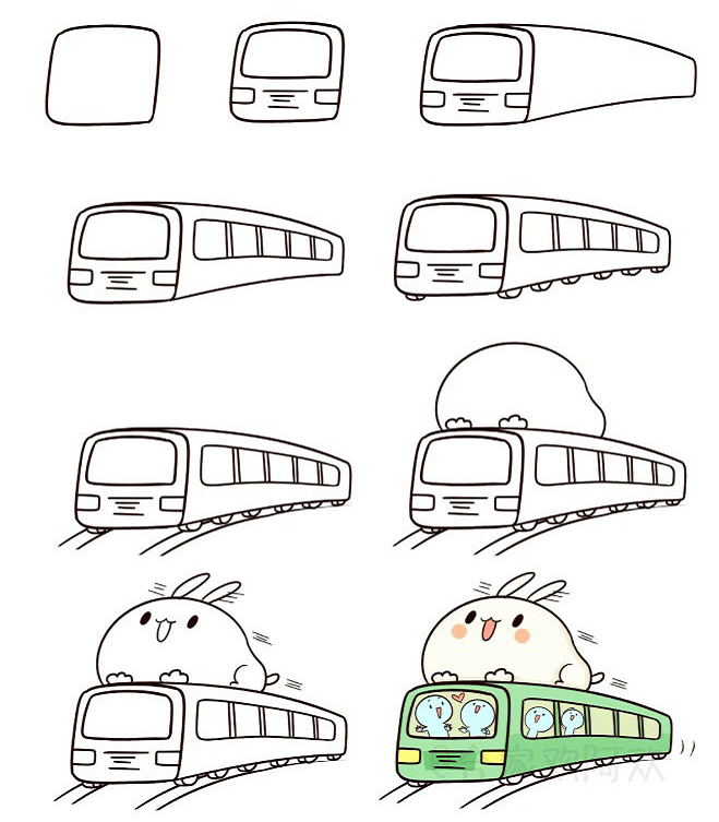 儿童简笔画步骤图片大全简笔画详细步骤图解