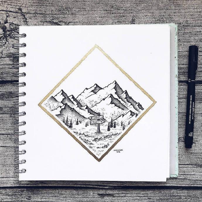 水笔画的简笔画