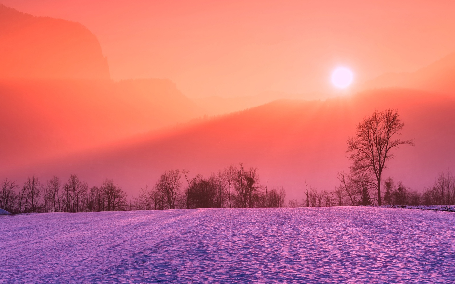 唯美日出风景图片电脑壁纸
