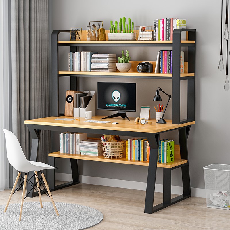 2022网红书桌设计感网红女孩2021高中生专用家学飘窗柜组合