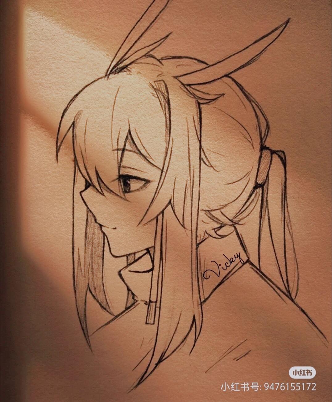 手绘头像  #手绘  #光遇 #光遇白鸟  #求大佬改画  呜呜01喷轻点.