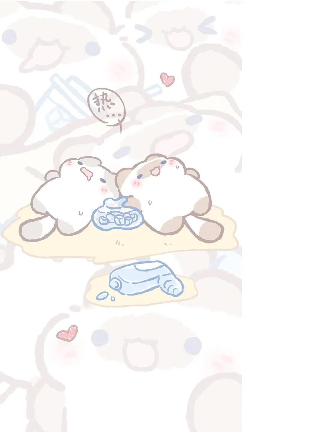 粉蓝科技可爱qq壁纸