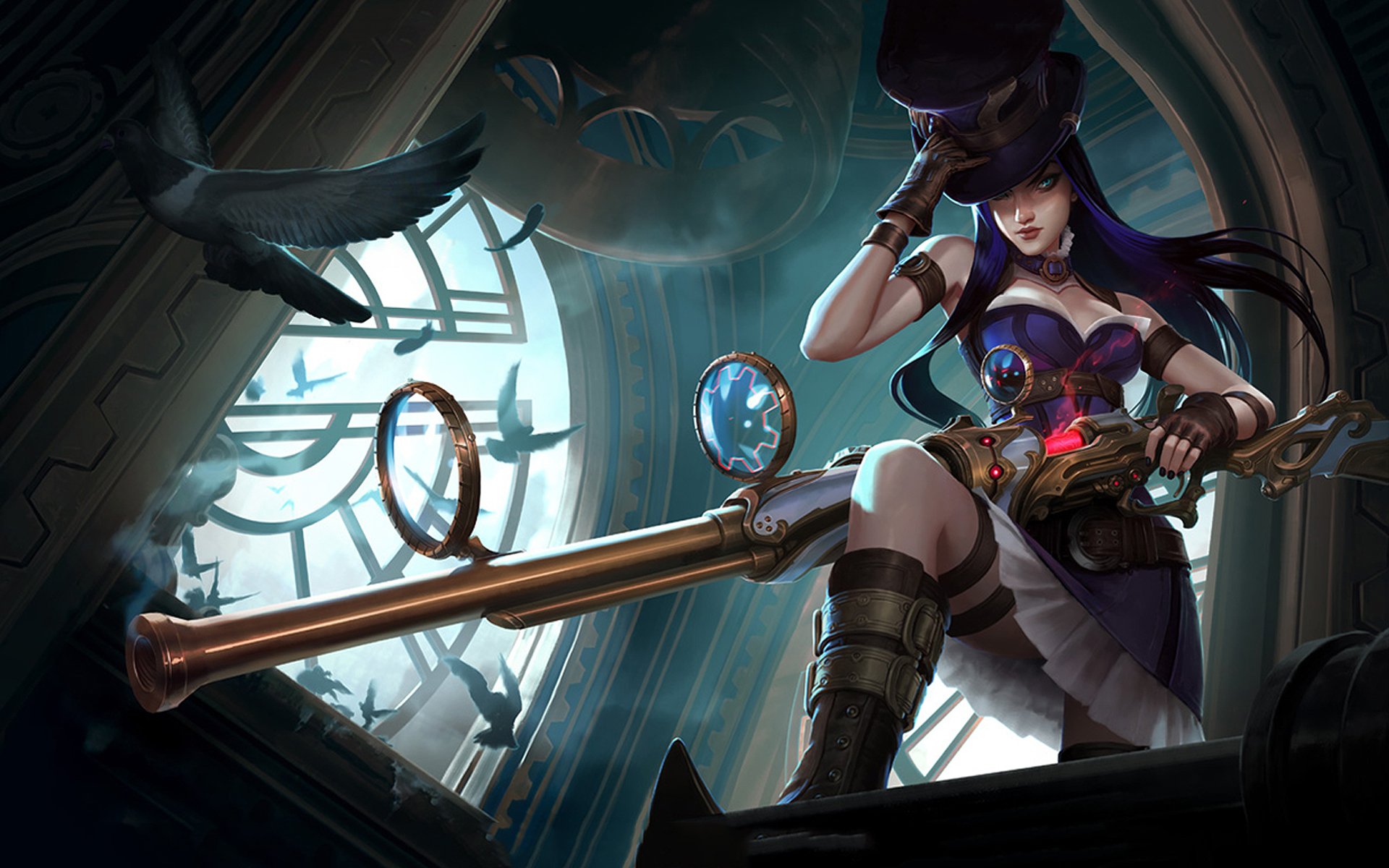 好玩游戏英雄联盟性感女性游戏人物角色桌面壁纸高清下载