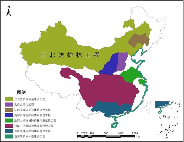 所谓的"三北"是指东北地区,华北地区和西北地区,从我国三大自然区的