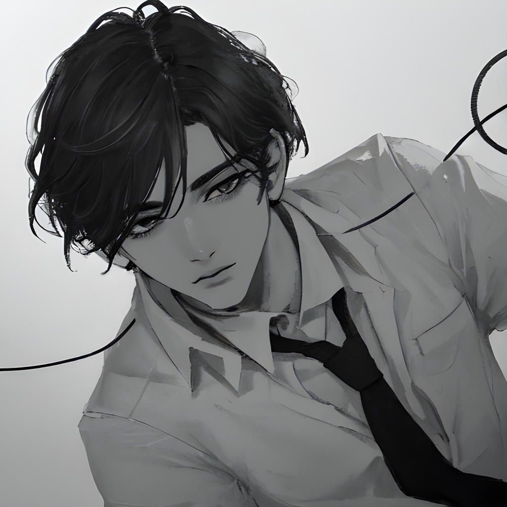 男生头像动漫黑