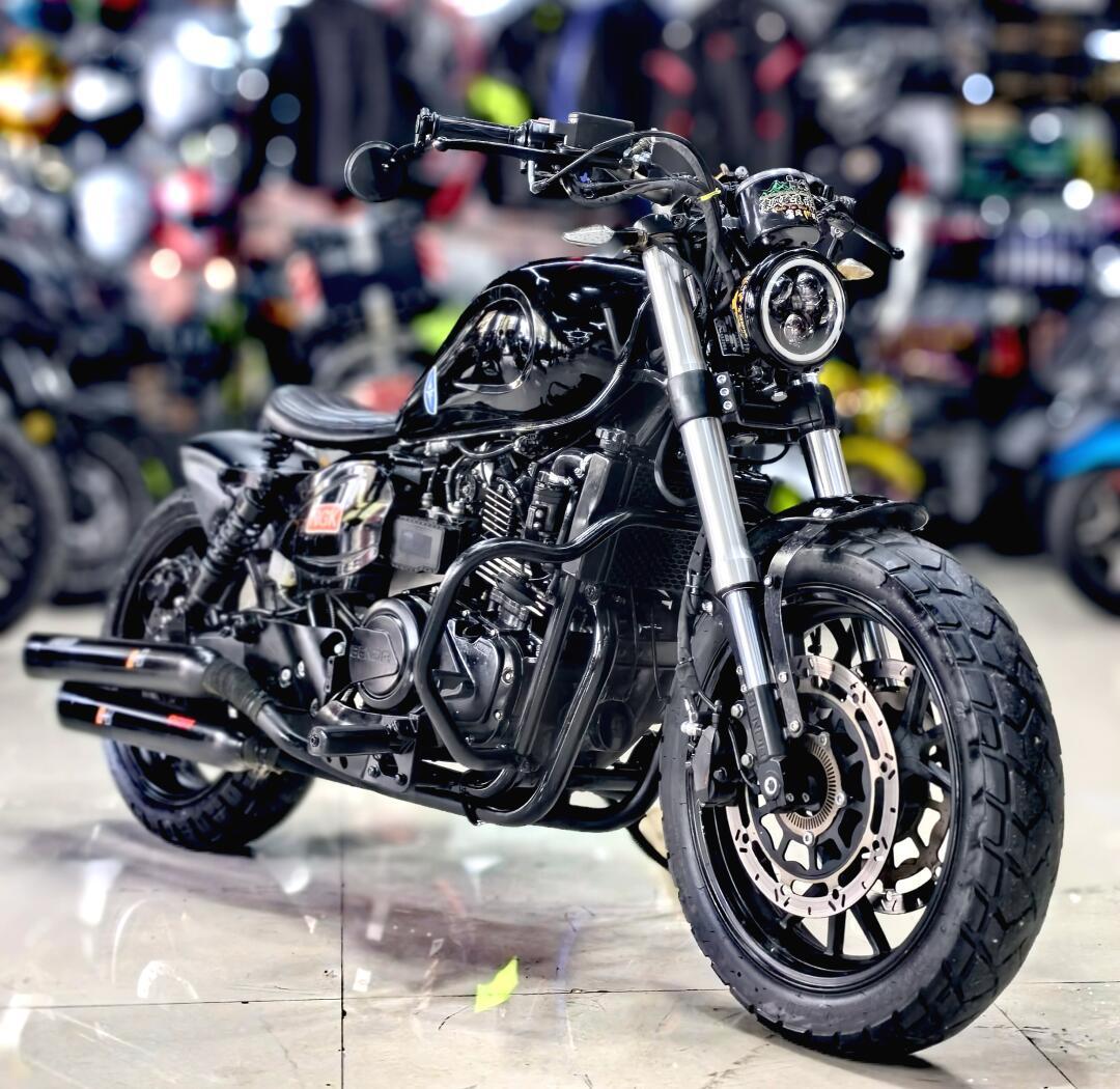 上架881517年奔达原驰兽400,黑武士,几千元的复古巡航车,性价比