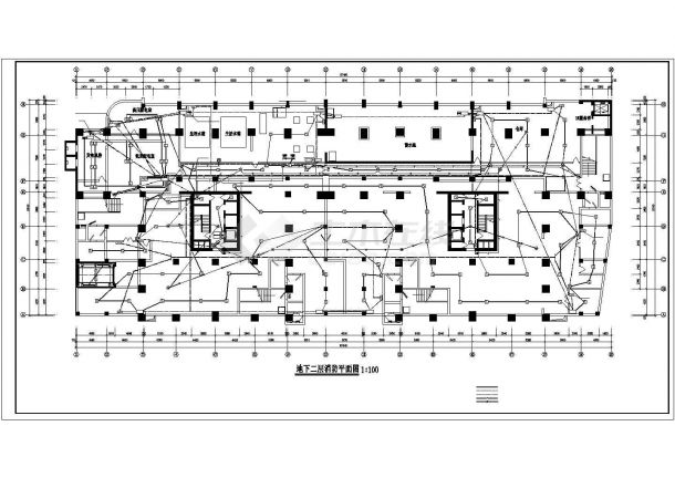 某大厦全套消防设计cad施工图_消防工程_土木在线