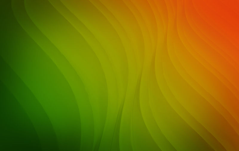 带气泡形状的深绿色矢量模板-带有渐变的优雅明亮的插图-手机背景的